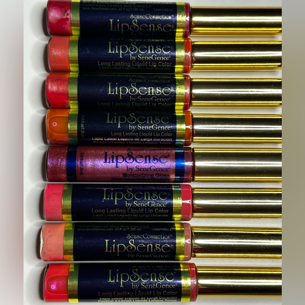 LipSense, brand new, full size, never opened.  Selling entire lot of 8